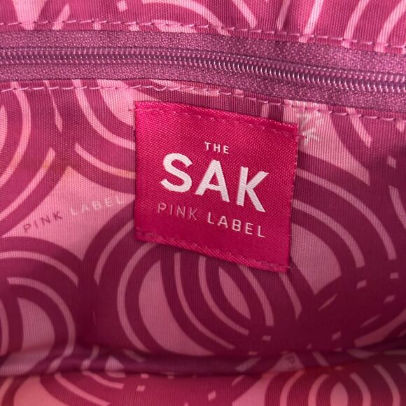 The Sak Pink Label Mini Purse Bag Baguette Tropical City Scene Canvas Y2K 90s - Picture 8 of 8